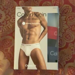 Men’s Calvin Klein Hip Briefs Underwear 2 Pack Black Size Large 36-38 NEW